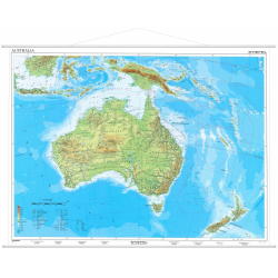 Australia fizyczna - ANG. - mapa ścienna